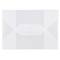 JAM Paper 4.25" x 6.25" Clear Frost Tuck Flap Closure Plastic Envelope